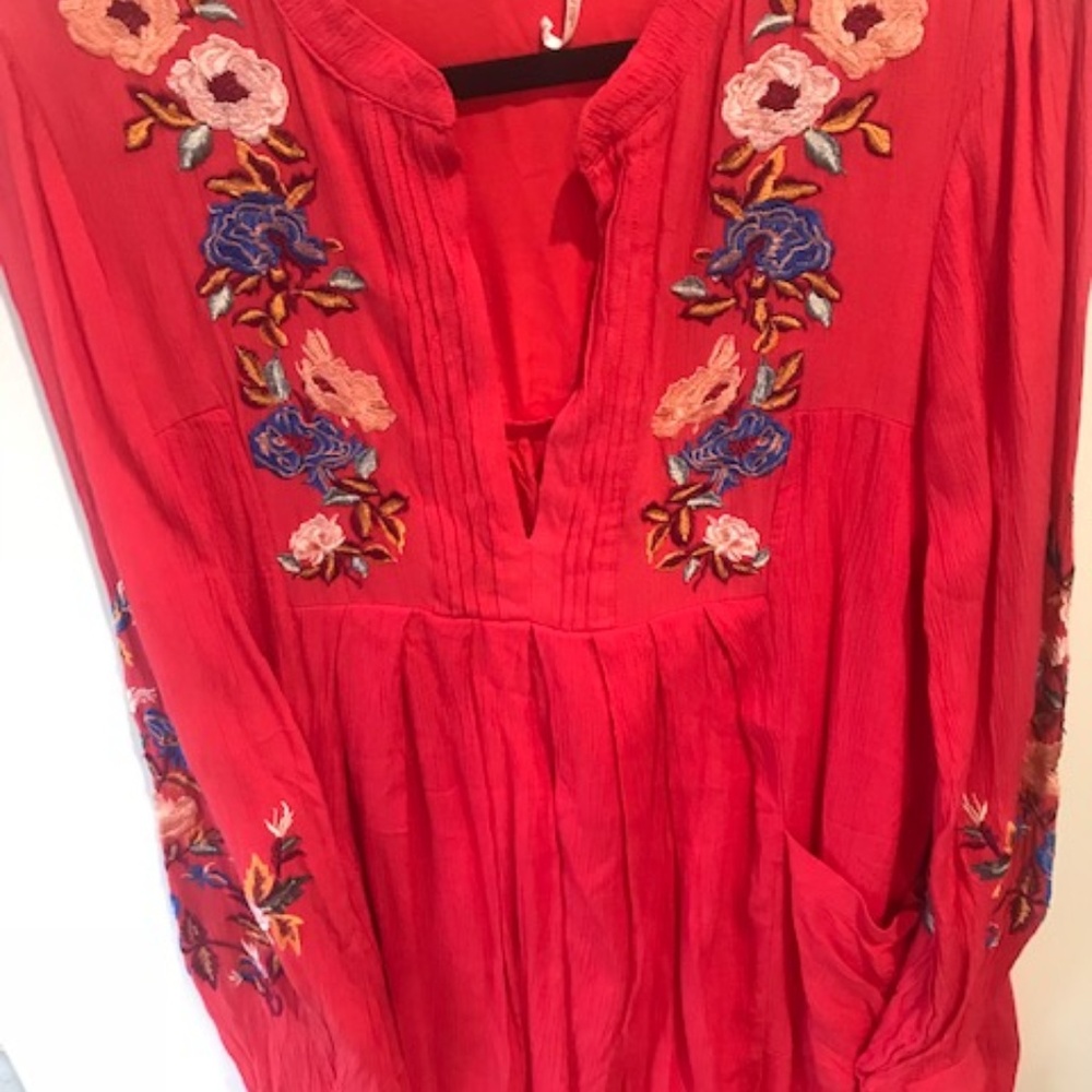 Free People Mia Gauze Embroidered Mini Dress - Picture 2 of 7